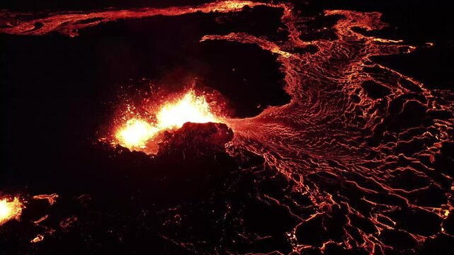 Meradalir volcanic eruption iceland