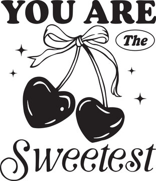 Cherry Valentine SVG Design