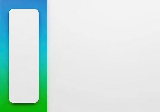 Digital screen layout showing a clean, empty vertical sidebar design next to the main content area for modern organization and structure, blank, system, software