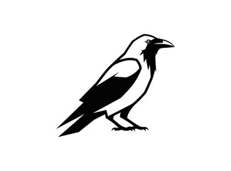 Fototapeta premium Stylized Crow Silhouette