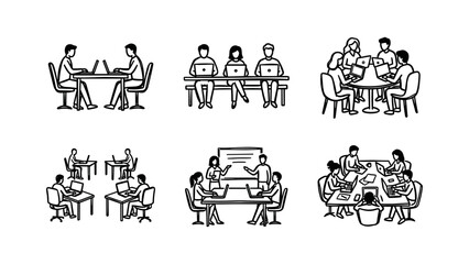 Fototapeta premium Business Meeting Illustrations
