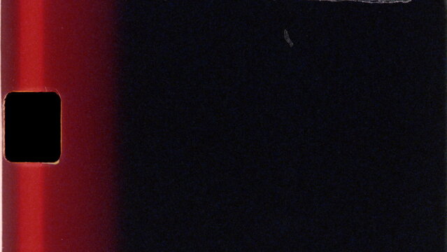 Analog 8mm film strip light leak overlay texture