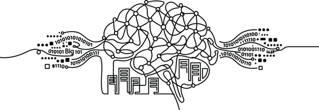 Abstract Brain Network with Binary Code Flow
