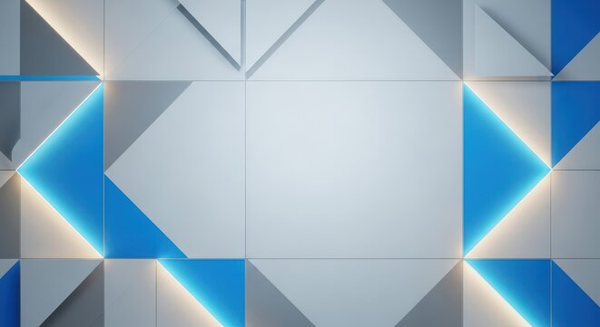 Subtle and clean geometric pattern featuring soft light blue and grey tones, perfect for document backgrounds, flyers, and web headers, smooth, design, backdrop