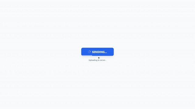 Cursor Clicking Submit Button on White Background - Ready to Send Data
