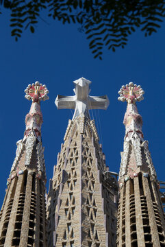 28 de mayo de 2026. Sagrada Familia. Detalle de a cruz De la Torre de Jesucristo. 