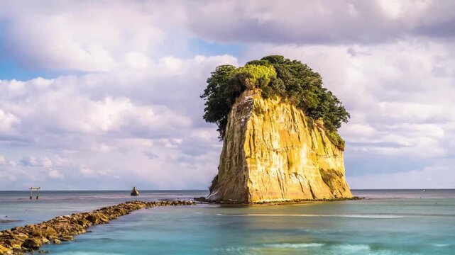 Suzu, Japan at Mitsukejima Island time lapse 6225