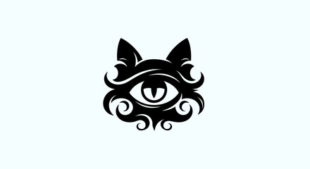 Fototapeta premium Cat eye symbol illustration
