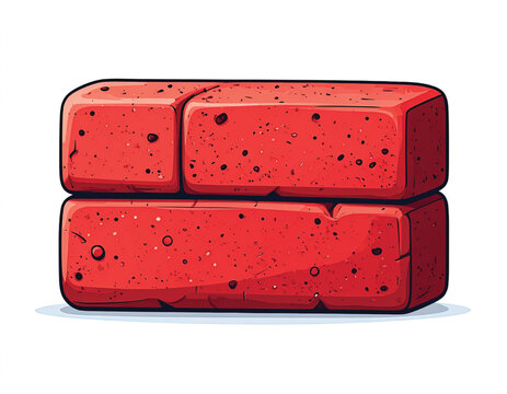 Red Brick Construction Building Material.