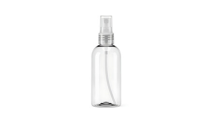 Naklejka premium Empty clear spray bottle with pump
