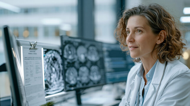 Medical endocrinologist reviewing patien 2