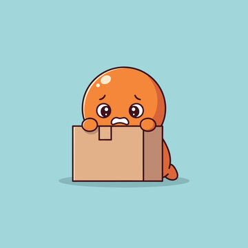 conveying timidity and innocence in a cute cartoon illustration