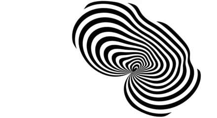 Optical illusion of swirling black lines. © Mardim