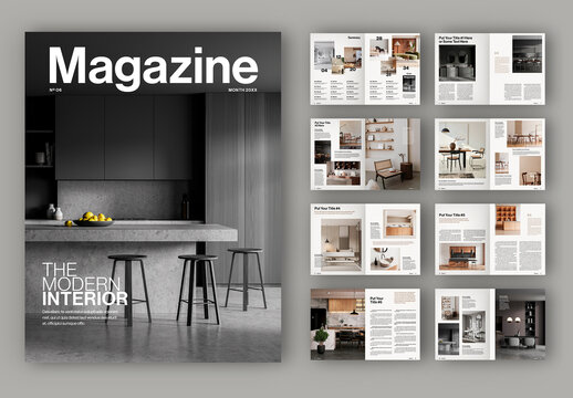 Interior Design Magazine Layout