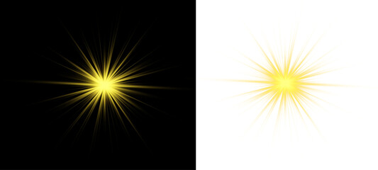 vector png bright sunrise transparent overlay glow flash world magic spring summer cheerful sky alive brilliant effect sunlight beam spotlight special beautiful © Vlad