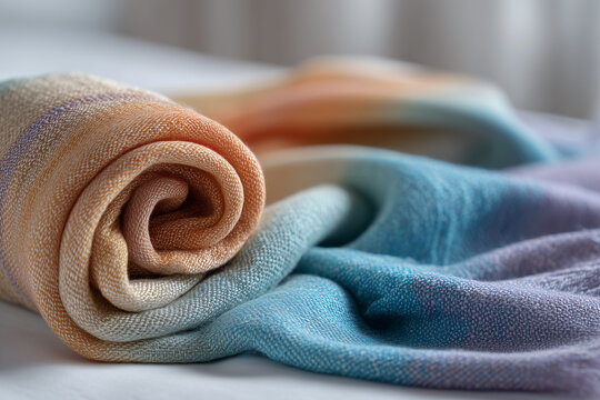 Soft Colorful Woven Fabric Roll