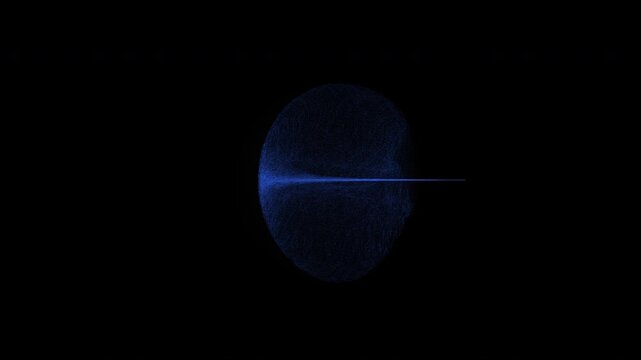 Aizawa Funnel Strange Attractor 4K Glowing Blue Violet Particles Chaotic System Physics Simulation Seamless Loop