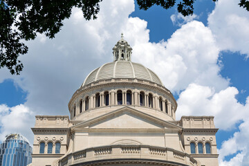 Obraz premium Architectural detail of the massive dome of The First Church of Christ, Scientist in Boston, Massachusetts 