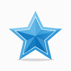 Obraz premium Blue Star Icon