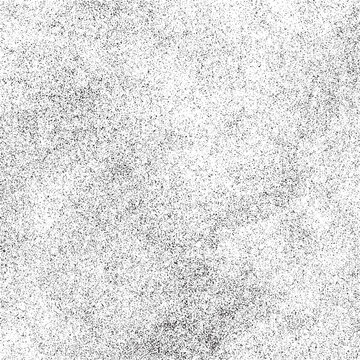 Monochrome grunge vector texture background with paint splatters, grain and noise effects. Overlay texture.