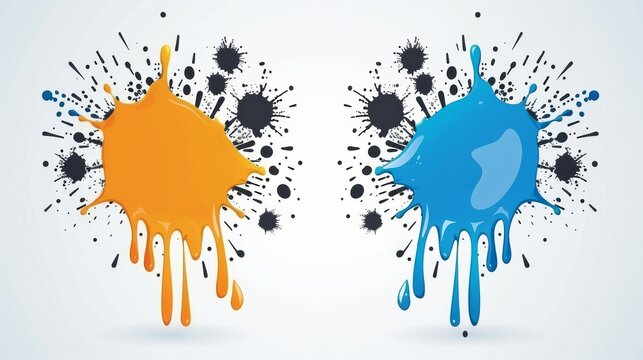 Color Palette Swatches and Abstract Pattern 333