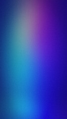 Obraz premium Vertical grainy abstract background with vibrant blue cyan and purple aesthetic gradient