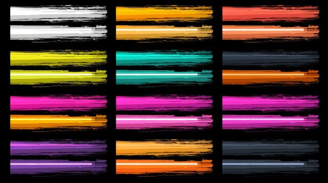 Color Palette Swatches and Abstract Pattern 491