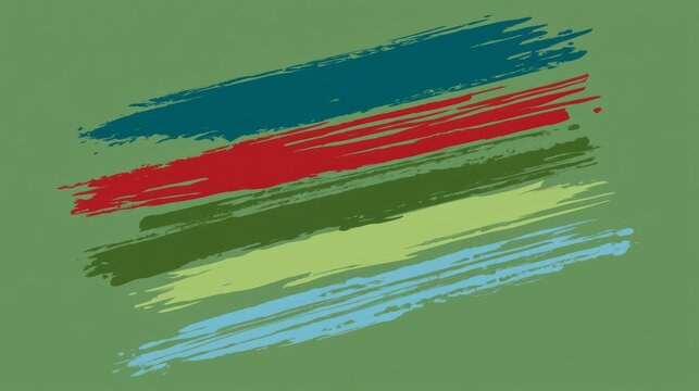 Color Palette Swatches and Abstract Pattern 736