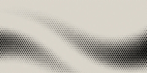 Hexagon Shapes Vector Abstract Geometric Technology Oscillation Wave Isolated on Light Background. Halftone Hex Retro Simple Pattern. Minimal 80s Style Dynamic Tech Wallpaper © Rania