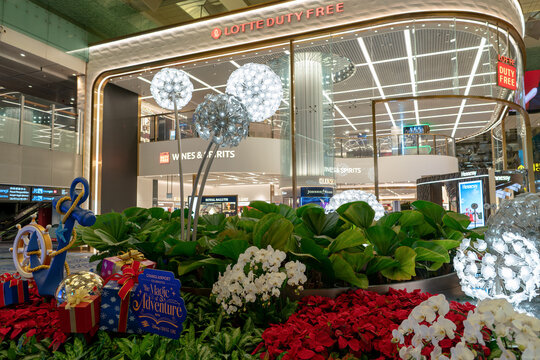 The Crystal Garden installation at Changi International Airport T3