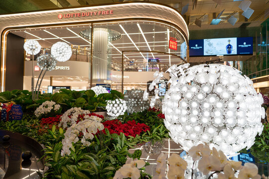 The Crystal Garden installation at Changi International Airport T3