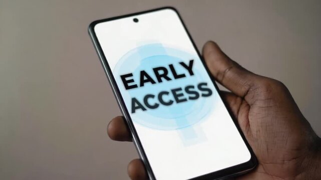 Early access of a program.