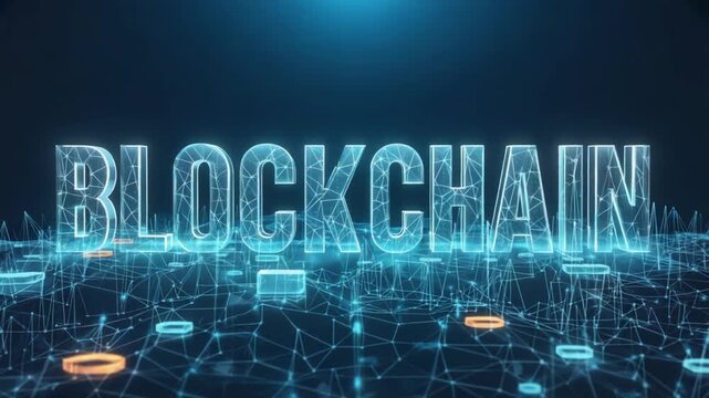 Blockchain conceptual background.