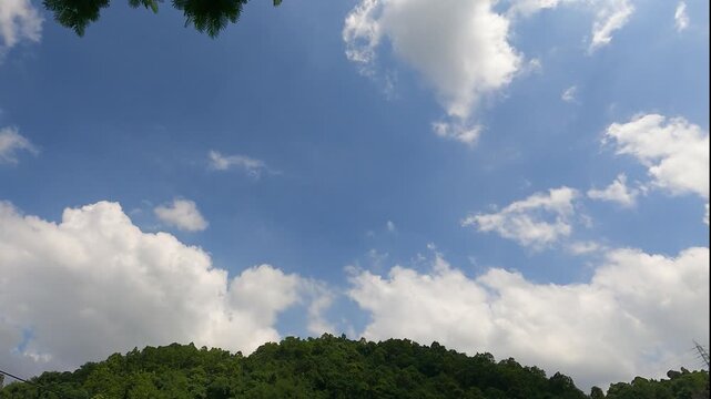 "A stunning high-speed shot video  over Assam&rsquo;s hills, where drifting clouds dance across the sky &mdash; a magical moment of nature&rsquo;s quiet poetry and serene motion.4k