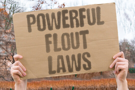 "Powerful Flout Laws" Dominant states disregard international rules without accountability. GOVERNANCE. IMPUNITY. UN. RULES. LAW.