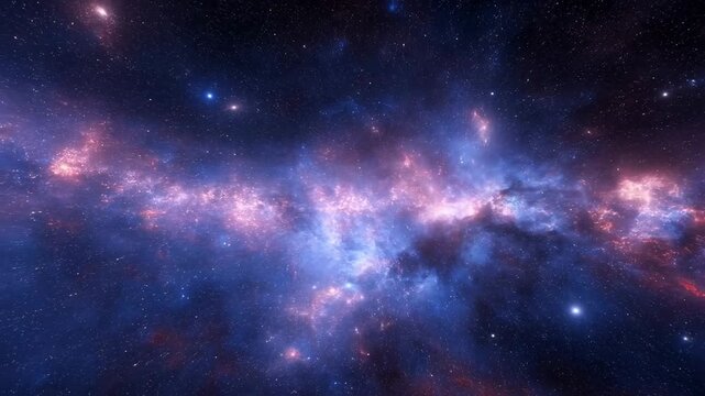 Majestic Galactic Nebula in Deep Space