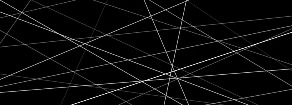 Straight line abstract irregular messy stripe pattern lines and seamless texture with chaotic geometric elements. A cool monochrome background of futuristic construction through linear gradation.