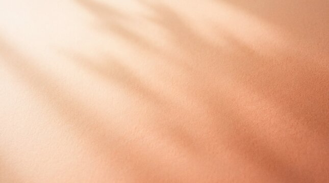 color gradient design, a warm peach gradient radiates a gentle sunlight effect with soft shadows