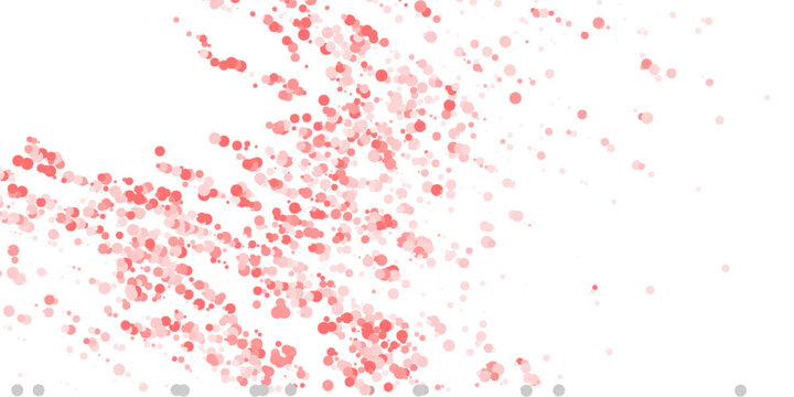 Vector red Valentines Day heartshapes background element in flat style