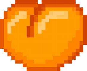 Fototapeta premium Pixel art food set