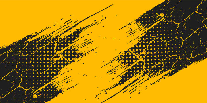 black and yellow abstract dirty grunge background