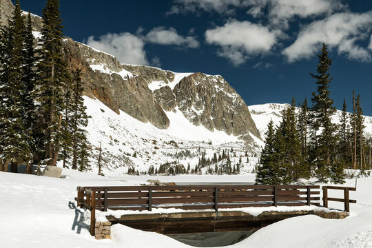 Winter in the Snowy Range; Wyoming