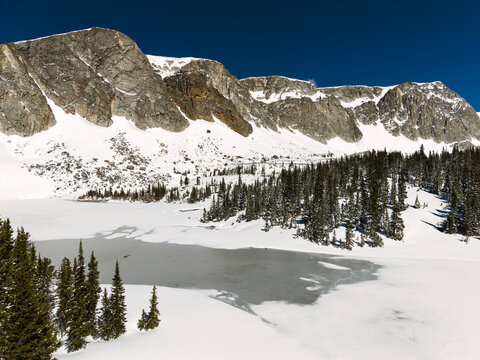Winter in the Snowy Range; Wyoming