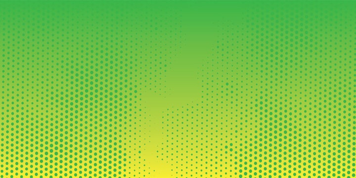 Bright pop art background in green and yellow colors dot haltone retro style, vector illustation full hd