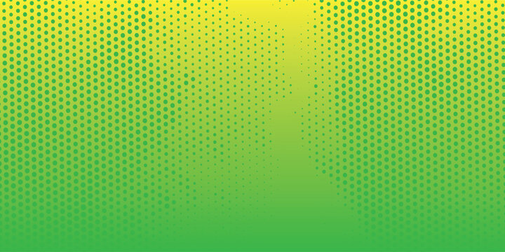 Bright pop art background in green and yellow colors dot haltone retro style, vector illustation full hd