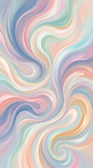 Fototapeta premium Smooth Curves and Soft Colors in Abstract Fluid Design.