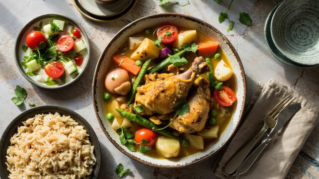 A traditional Mauritian dish is chicken Daube. This fragrant homemade stew belongs to the Mauritian cuisine.