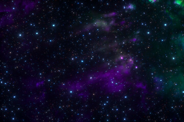 Purple Galaxy Space Background – Cosmic Universe Texture ©  RenderWave