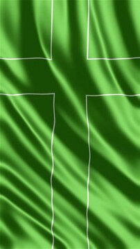 Realistic animation of the Ladonia flag waving in the wind, ideal for micronation projects, cultural videos, news visuals, educational content, presentations, national holidays and web banner use. MIC