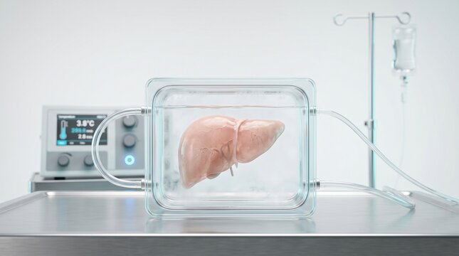 Engineered organ preserved in perfusion chamber for future transplant